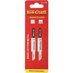 TORK CRAFT T-shank Jigsaw Blade For Metal 2mm 12tpi 75mm 2pc